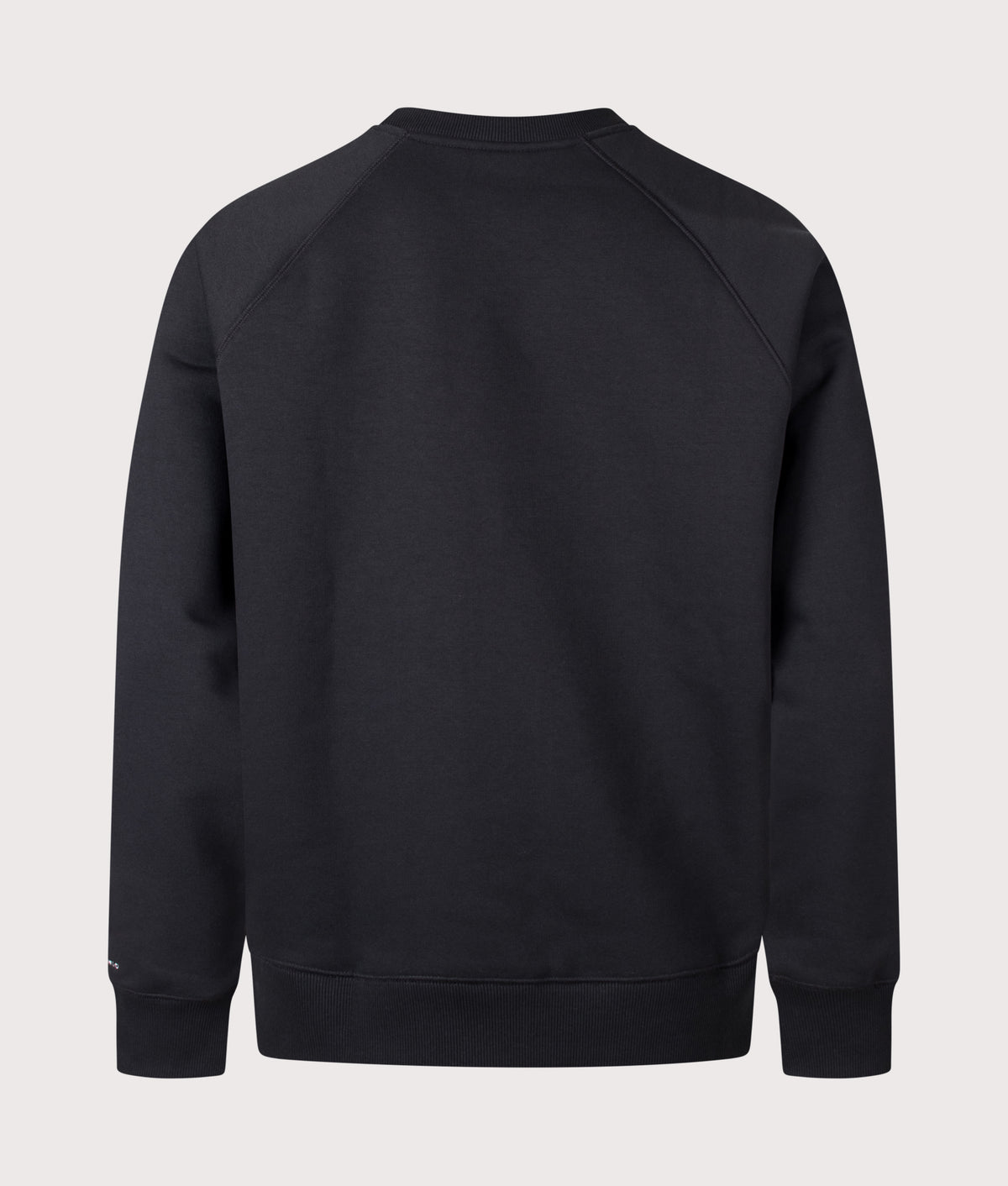 Columbia Regular Fit Dry Creek™ Heavyweight Crew Sweatshirt in Black at EQVVS Menswear. Back shot.