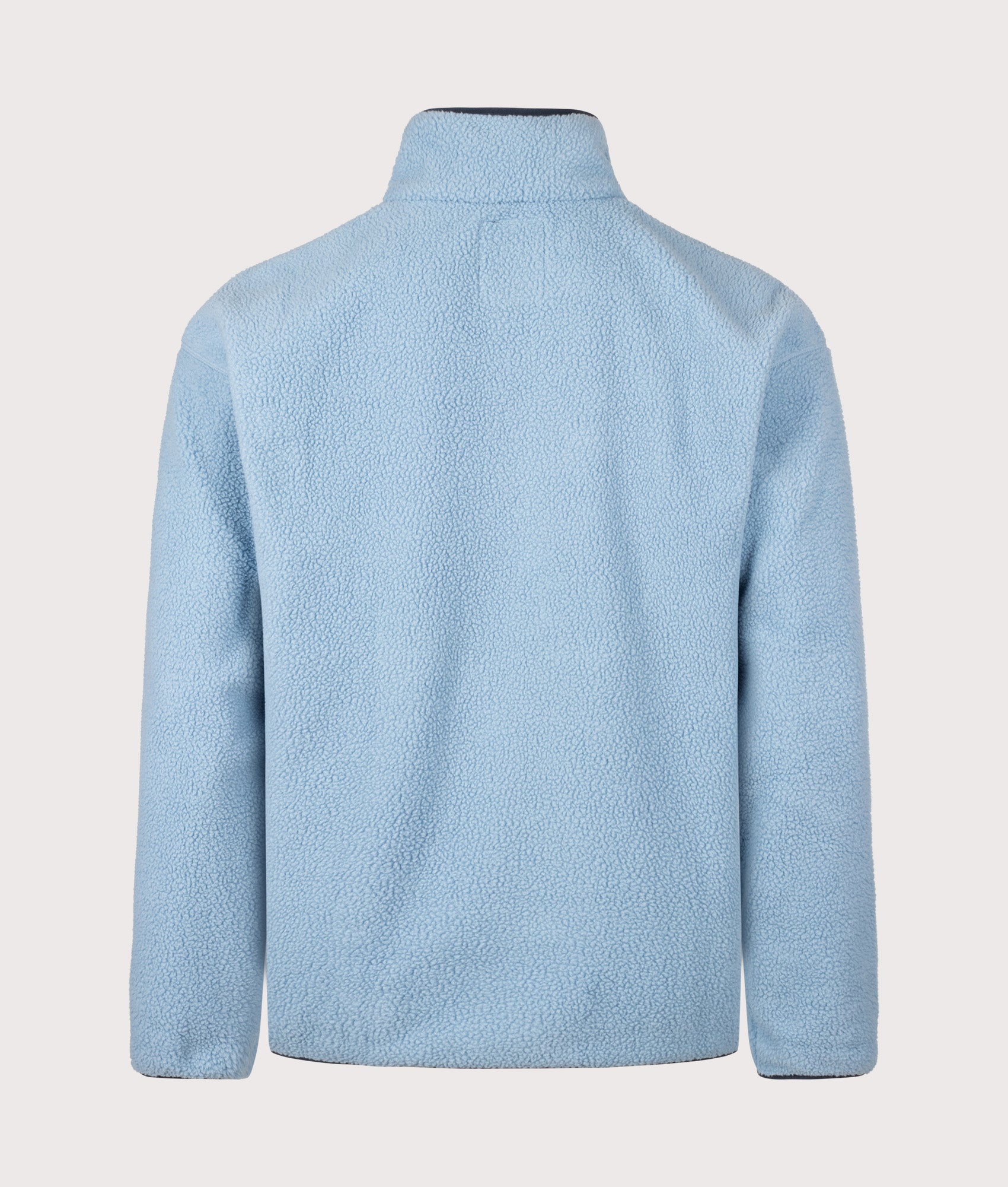 Columbia Regular Fit Helvetia II Half Snap Fleece in Rainy Day at EQVVS Menswear. Back shot.