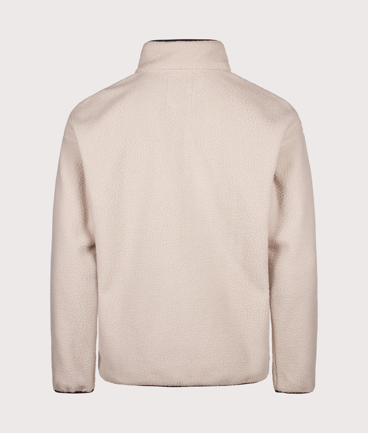 Columbia Regular Fit Helvetia II Half Snap Fleece in Dark Stone at EQVVS Menswear. Back shot.