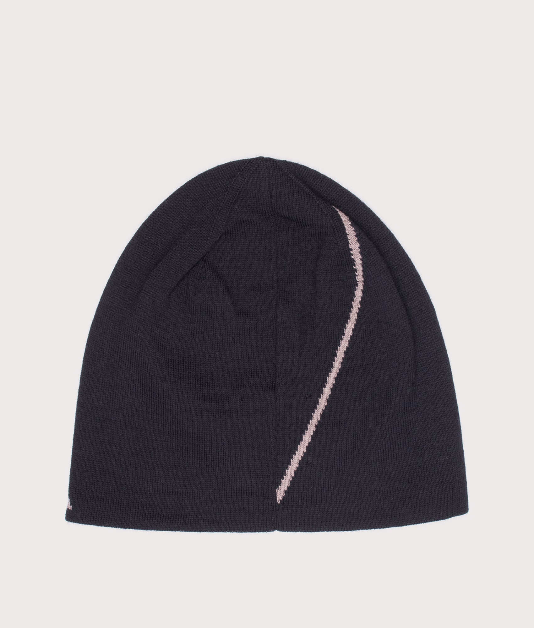 ROA Logo Wool beanie in Black at EQVVS Menswear. Back shot.