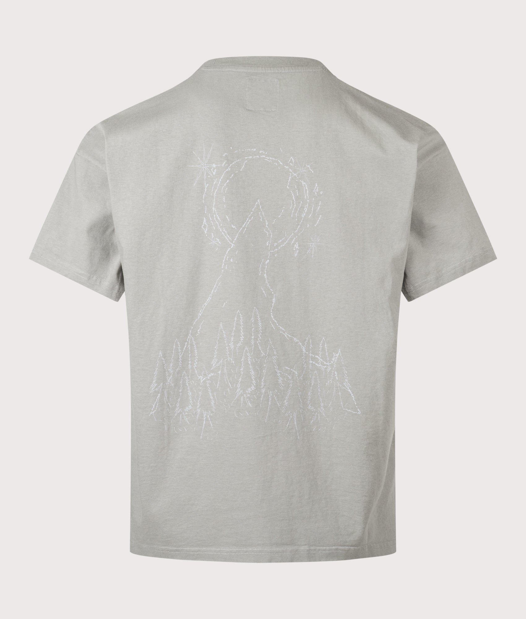ROA Relaxed Fit Ryli T-Shirt in Grey at EQVVS Menswear. Back Shot.