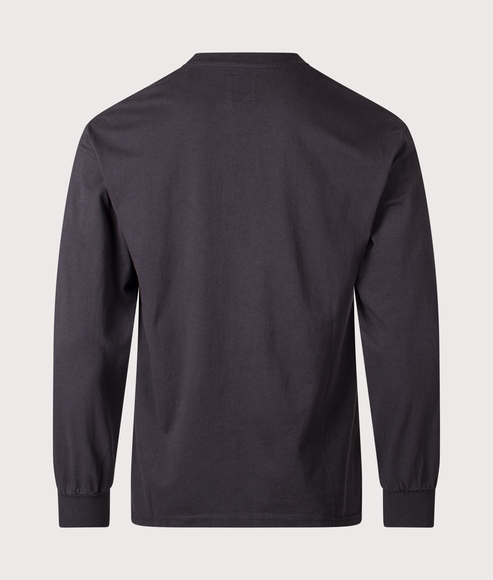 Logo Long Sleeve T-Shirt in Washed Black by ROA. Shot by EQVVS. Back shot.