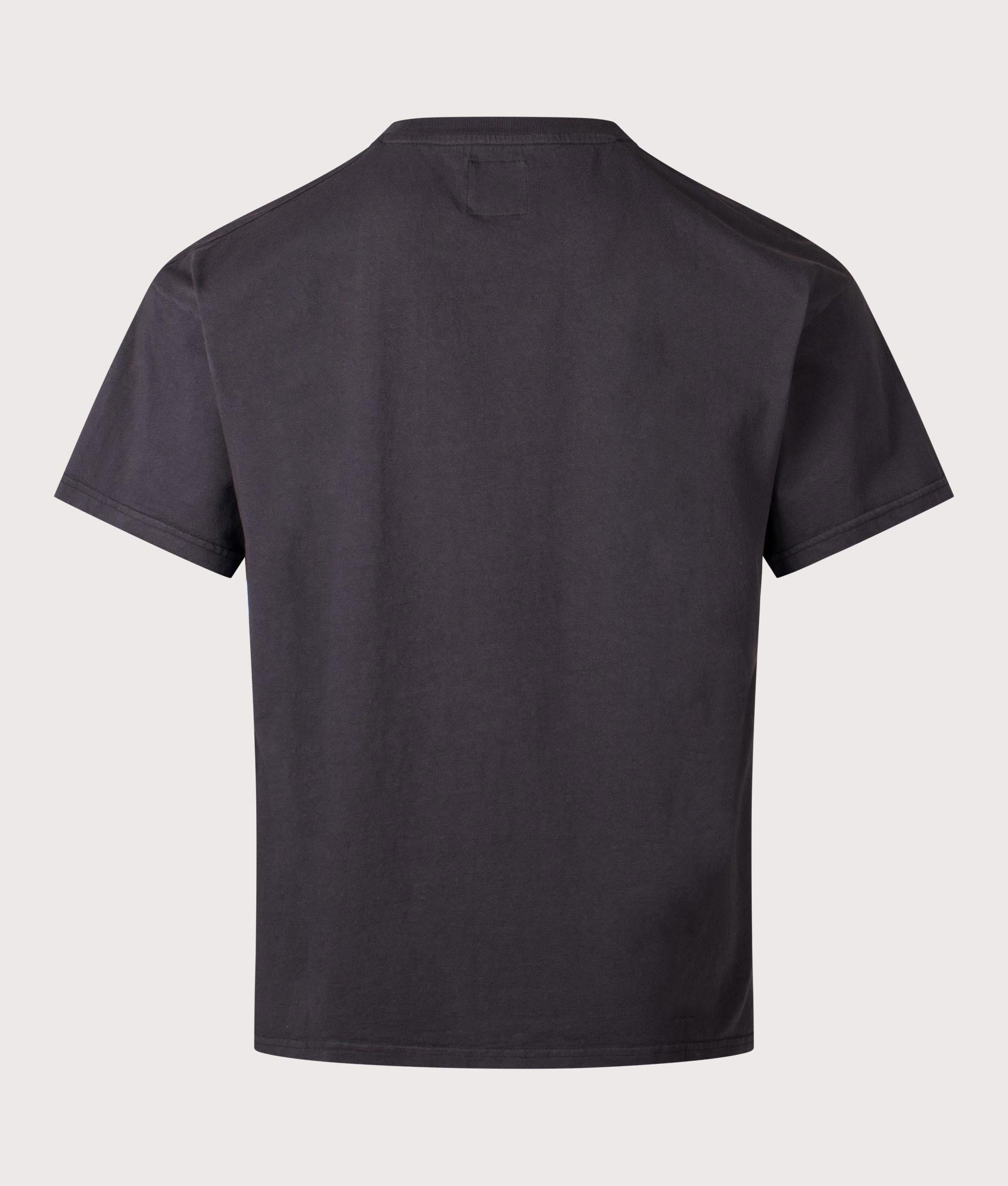 Logo T-Shirt in Washed Black by ROA. Shot by EQVVS. Back shot.