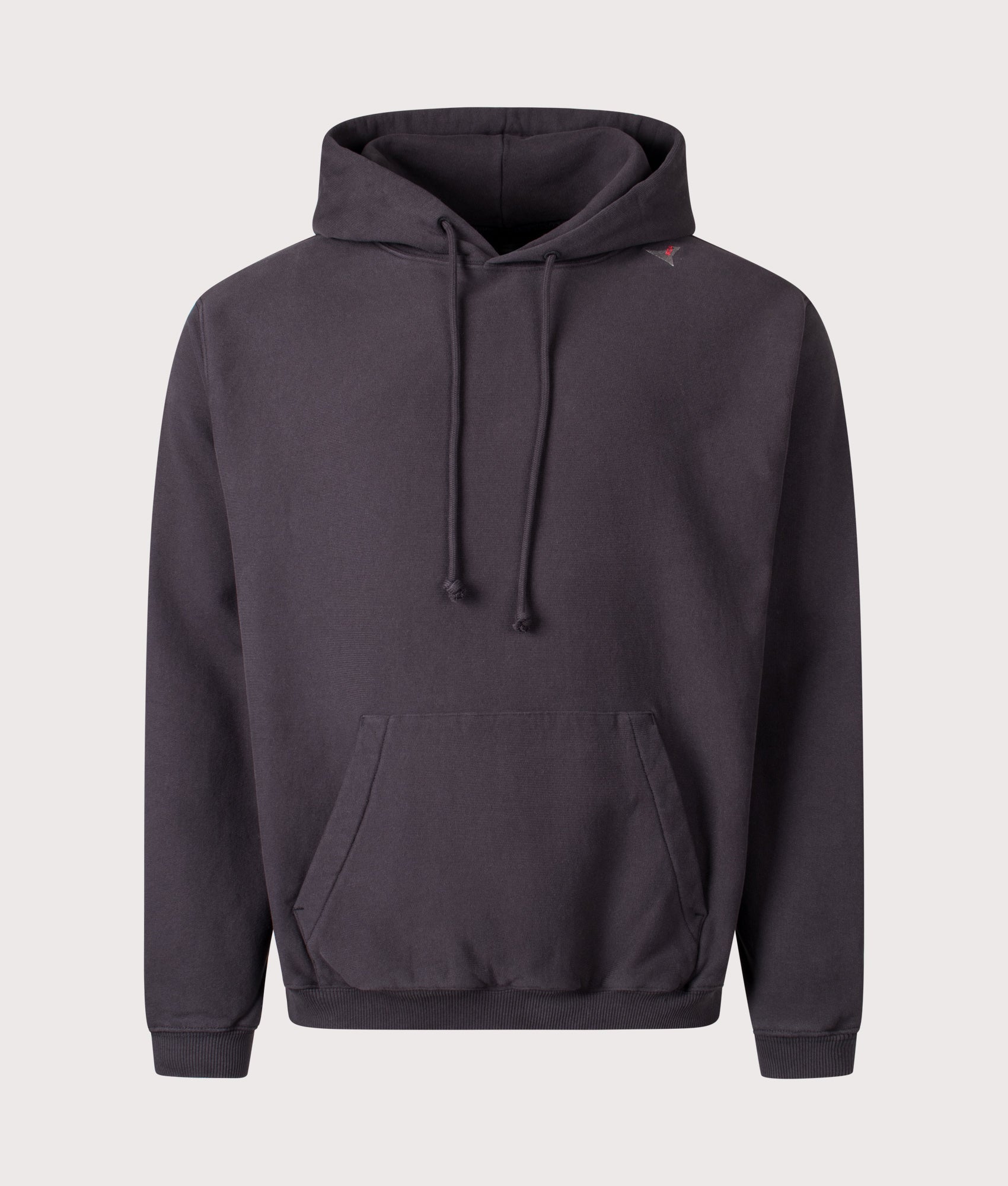 Logo Hoodie in Washed Black by ROA.  Shot by EQVVS. Front shot.