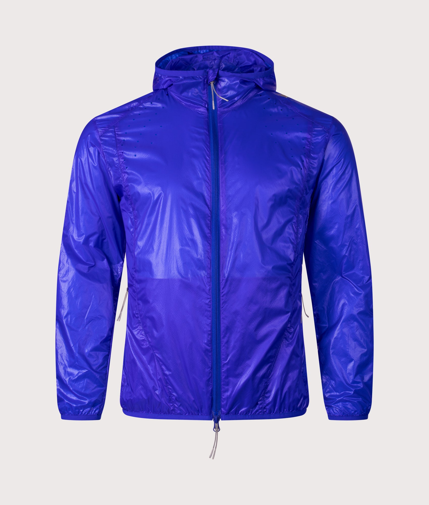 ROA Hue Packable Lightweight Windcheater in Blue at EQVVS Menswear. Front shot.