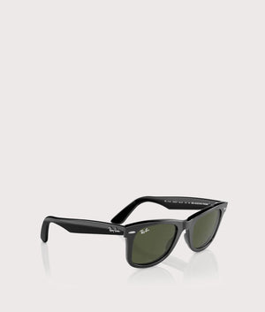 Original-Wayfarer-Classic-Sunglasses-Polished-Black-Green-Lens-Ray-Ban-EQVVS