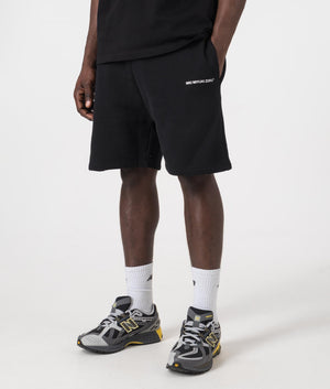 MKI Miyuki Zoku Uniform Shorts in Black. EQVVS Side Model Shot.