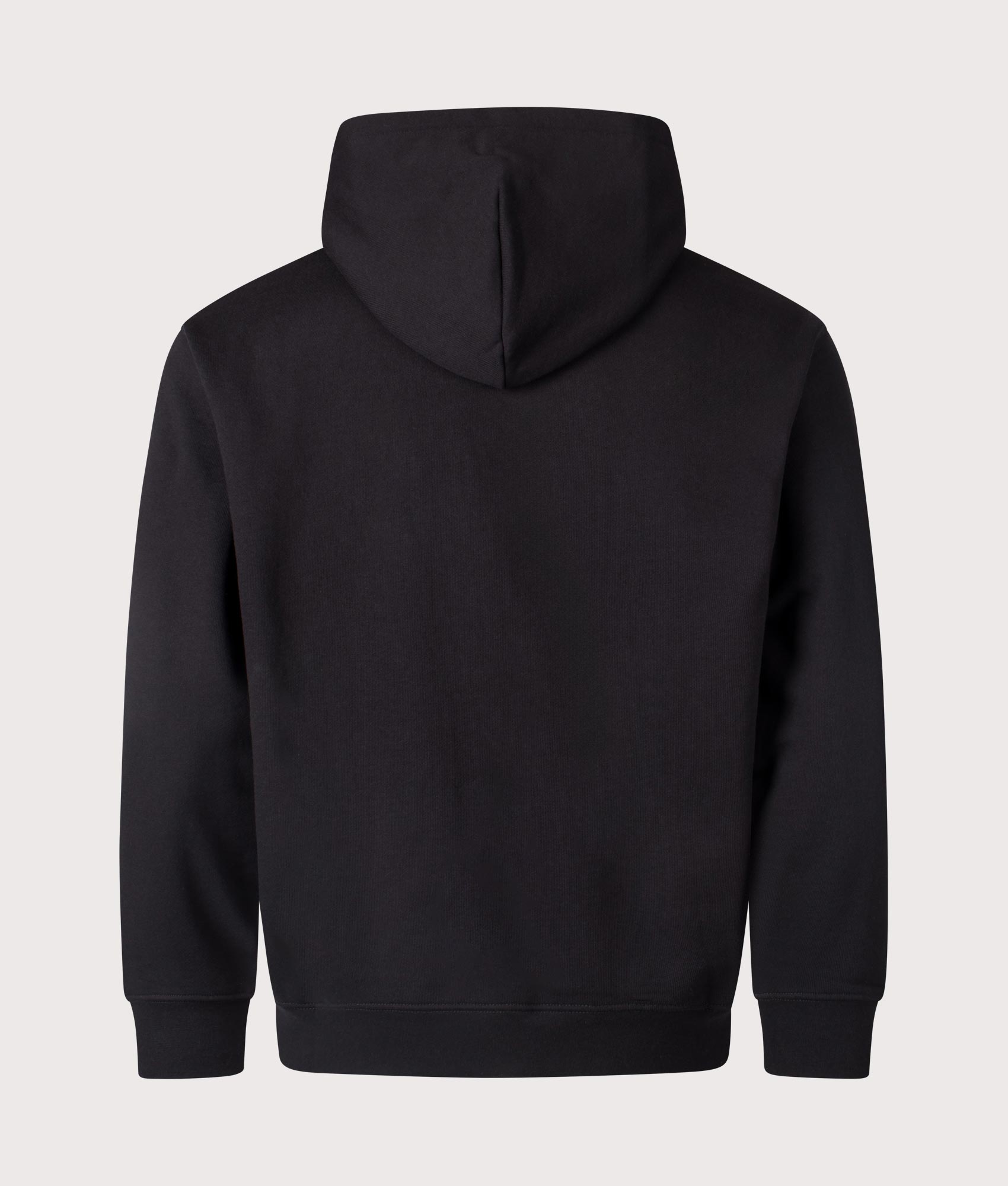 Dime World Hoodie in Black by Dime MTL at EQVVS. Back Angle Shot. 