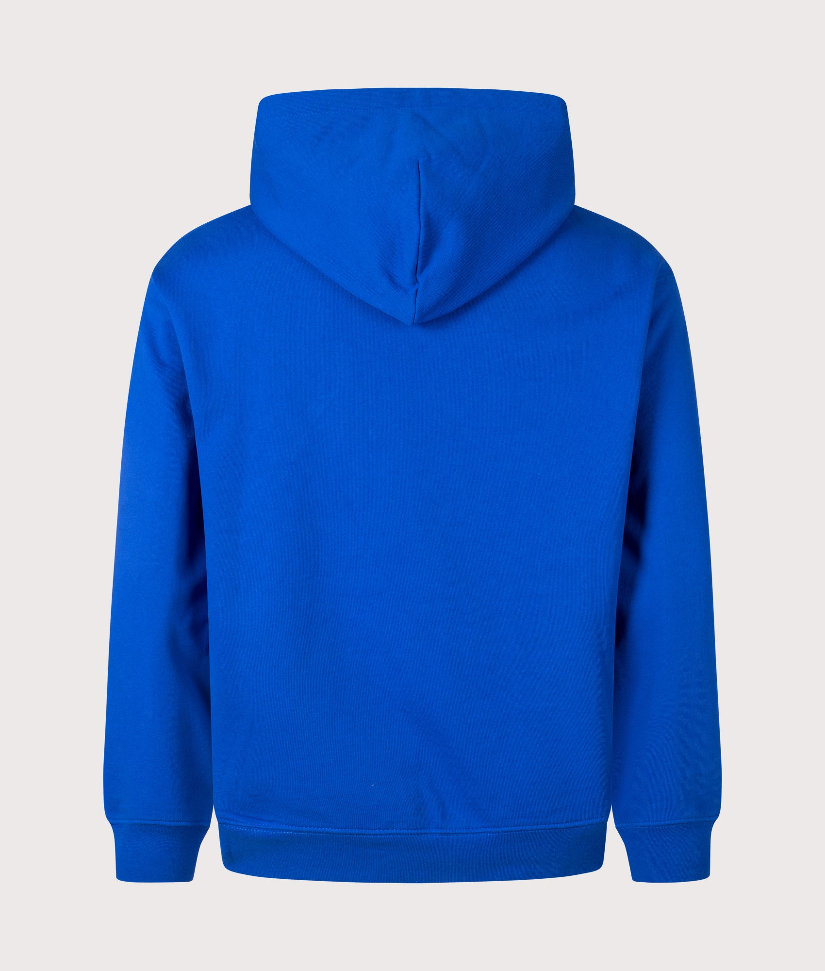 Classic Small Logo Hoodie in Navy Blue by Dime MTL at EQVVS. Back Angle Shot. 
