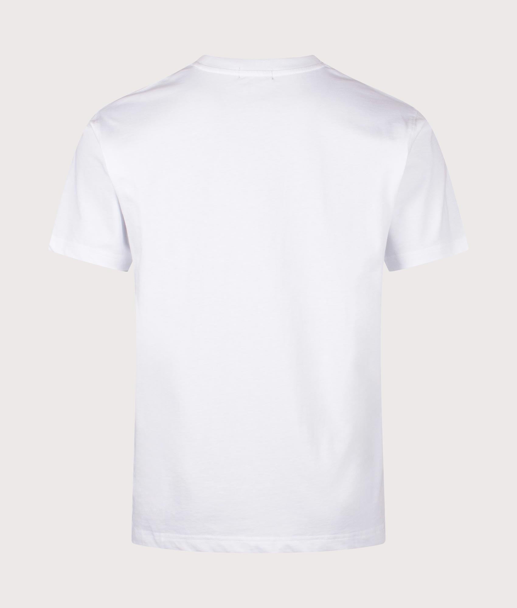 Classic Stone T-Shirt in White by Dime MTL at EQVVS. Back Angle Shot.