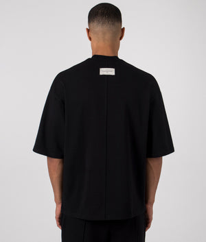 1954 Heavy T-Shirt in Black by Florence Black. EQVVS Back Angle Shot