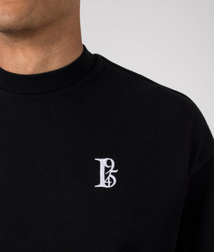 1954 Heavy T-Shirt in Black by Florence Black. EQVVS Detail Shot