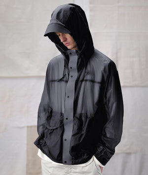 Skye Ten Anorak Jacket in Nero| Ten C | EQVVS | Front model shot