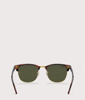 Clubmaster Sunglasses Tortoise Gold/Green | Ray-Ban | EQVVS