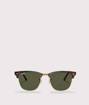 Clubmaster-Classic-Sunglasses-Polished-Tortoise-on-Gold-Green-Lens-Ray-Ban-EQVVS