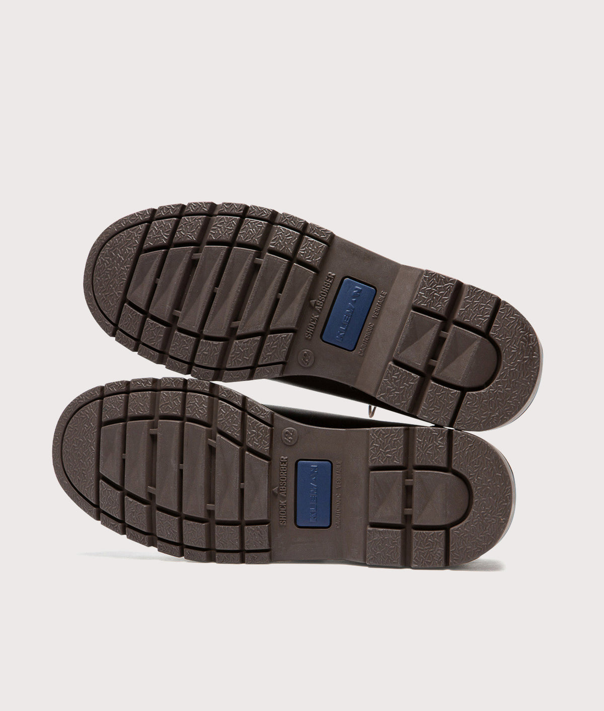 KLEMAN Padror Shoes in Brown at EQVVS Menswear. Tread shot.