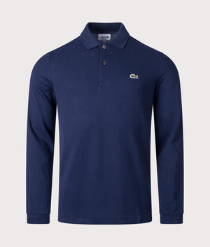 Long Sleeve Croc Logo Polo Shirt