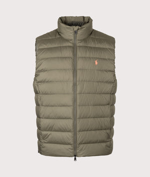 The Colden Packable Down Vest in Olive | Polo Ralph Lauren | EQVVS