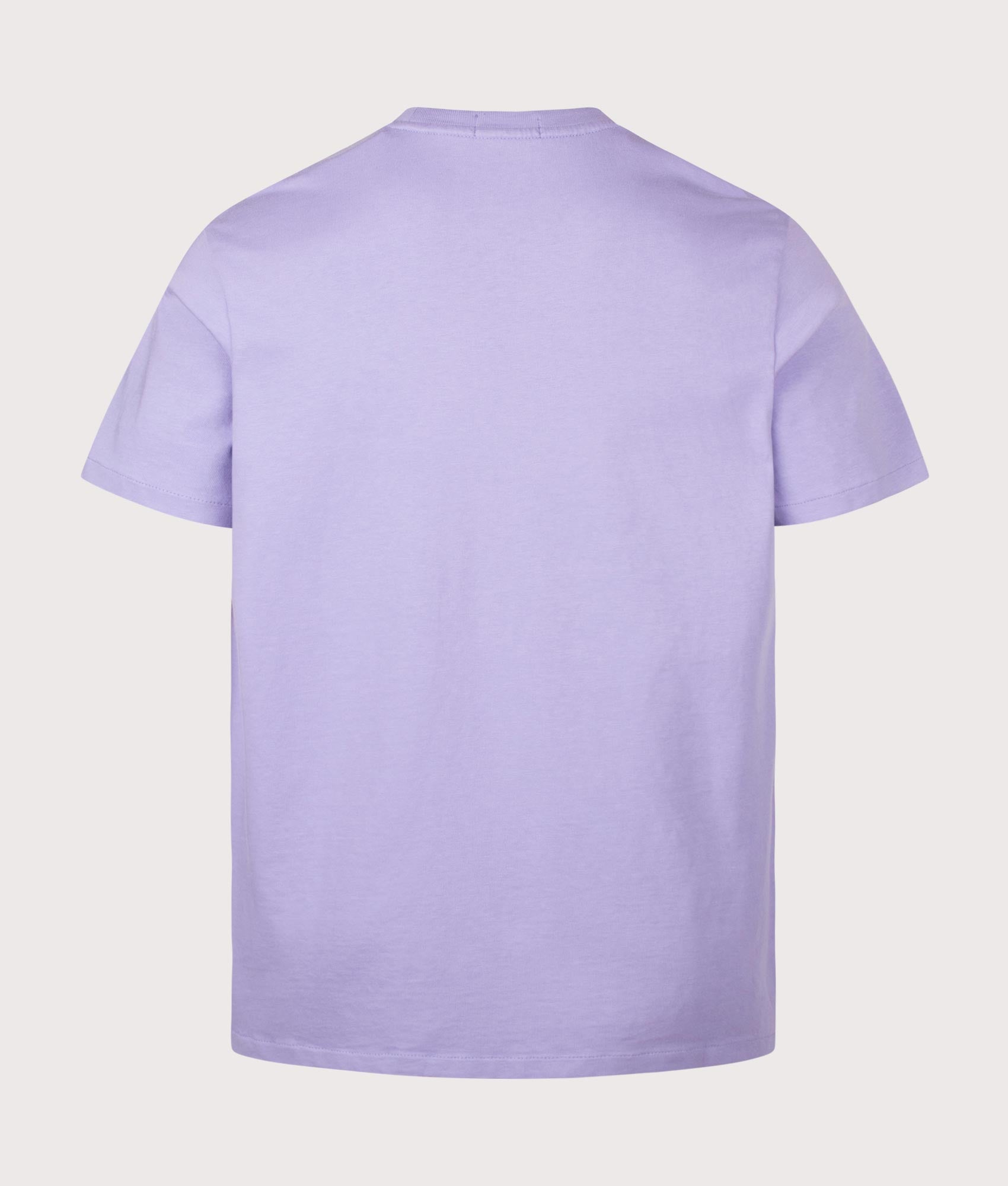 Polo Ralph Lauren Classic Fit Jersey T-Shirt in Powder Purple at EQVVS Menswear. Back shot.