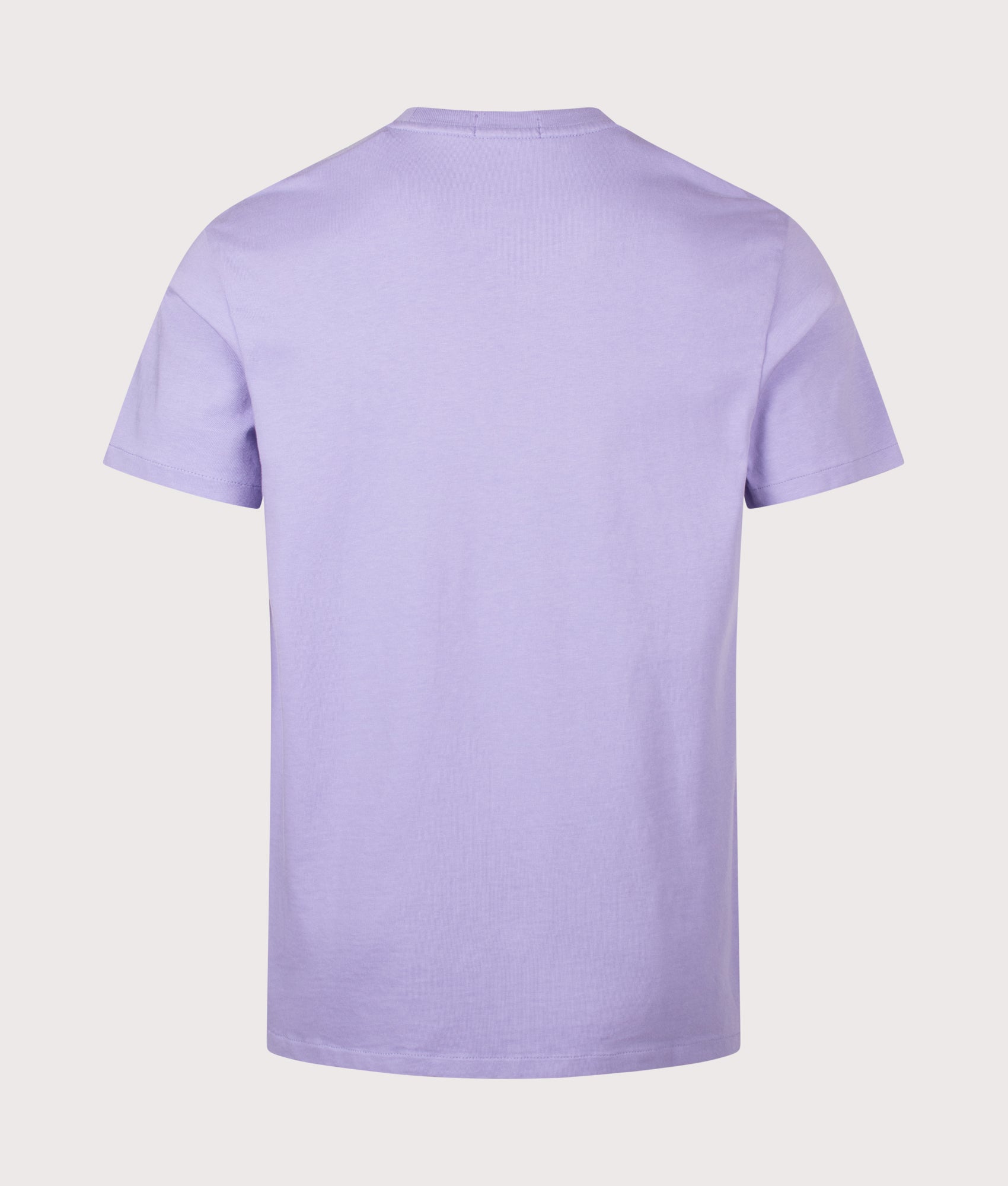 Polo Ralph Lauren Classic Fit Jersey T-Shirt in Powder Purple at EQVVS Menswear. Back shot.