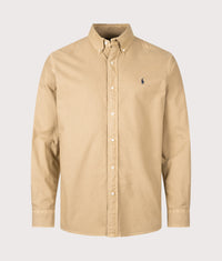 Custom Fit Garment-Dyed Oxford Shirt: 525 Classic Camel 