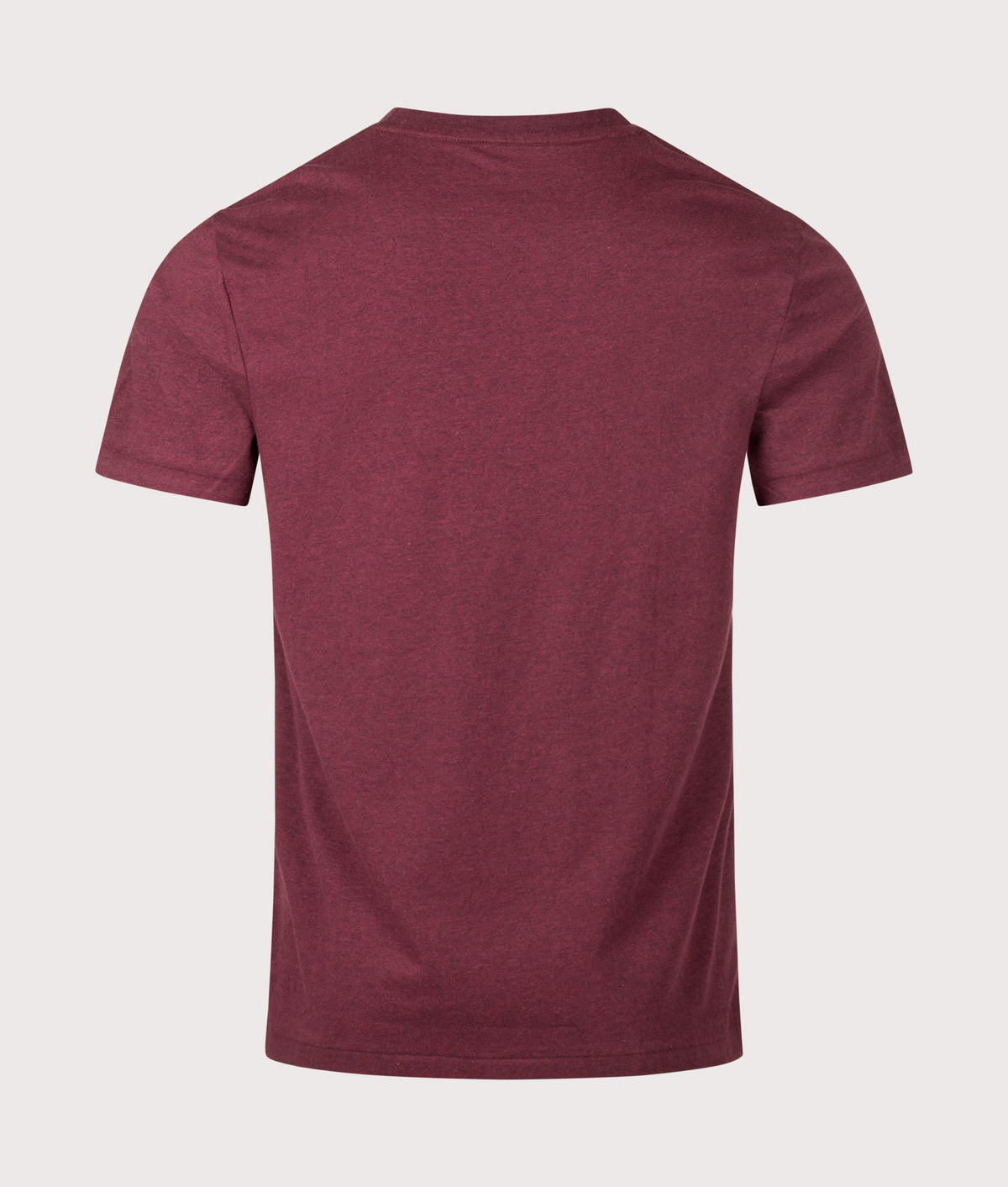 Polo Ralph Lauren Custom Slim Fit Jersey T-Shirt in Spring Wine Heather at EQVVS Menswear. Back shot.