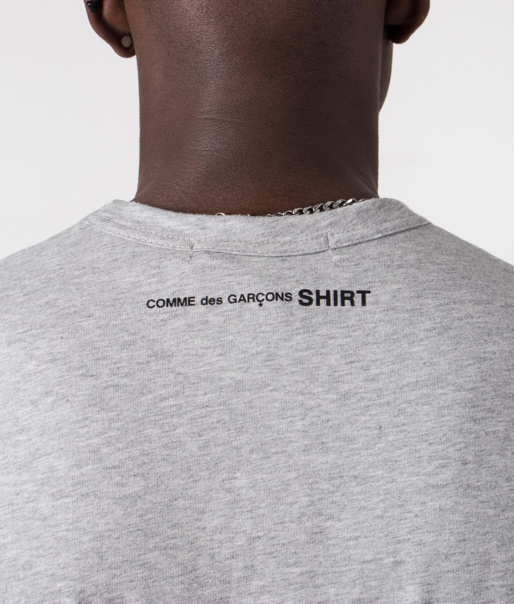 Relaxed Fit Script Neck Logo T-Shirt