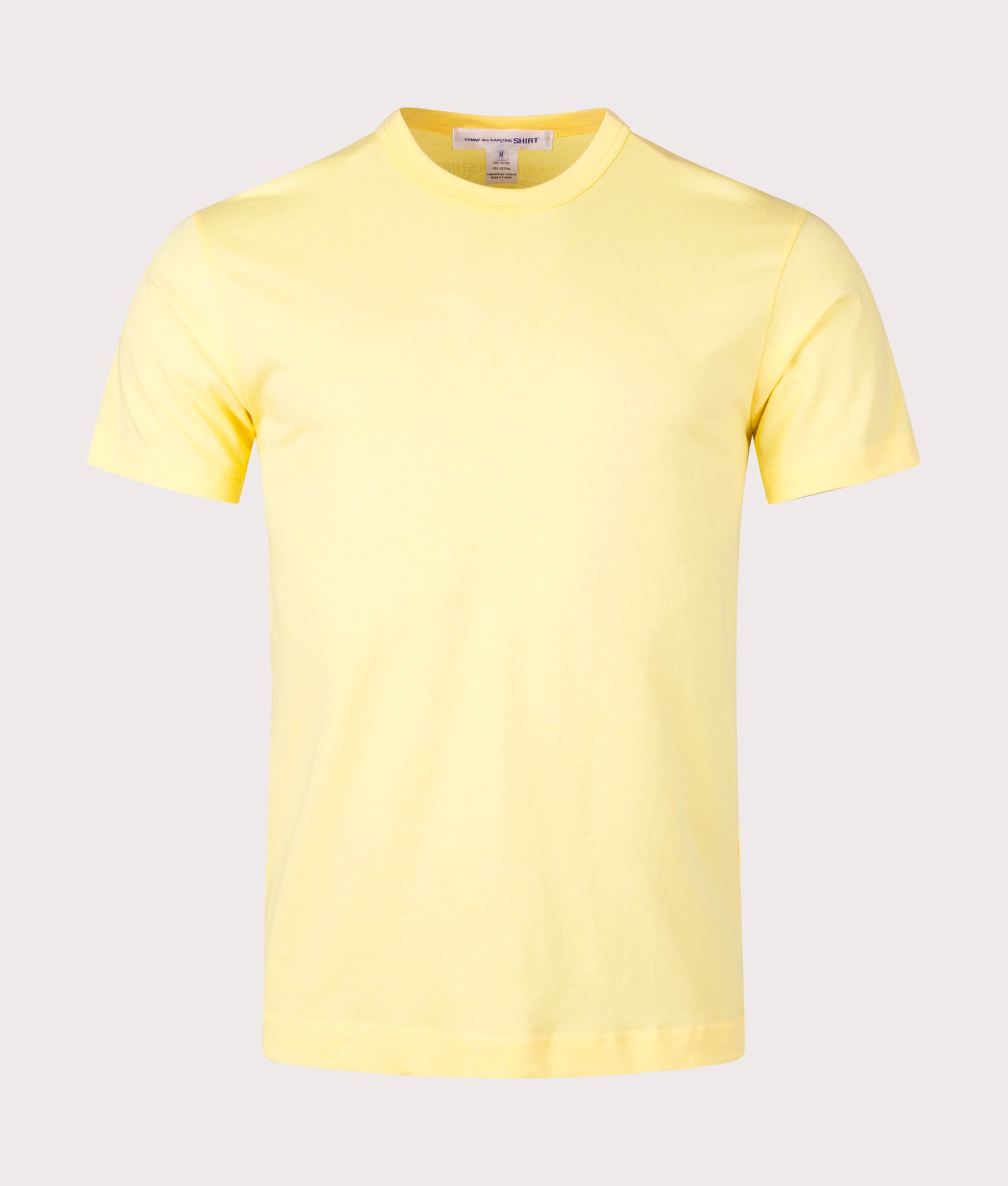 Comme des Garçons Crew Neck T-Shirt in Yellow at EQVVS Menswear Front Shot