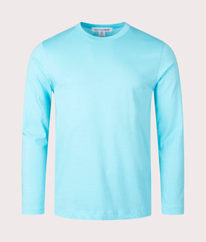 Comme des Garçons Long Sleeve T-shirt in Blue at EQVVS Menswear Front Shot