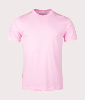 Comme des Garçons Crew Neck T-Shirt in Pink at EQVVS Menswear Front Shot