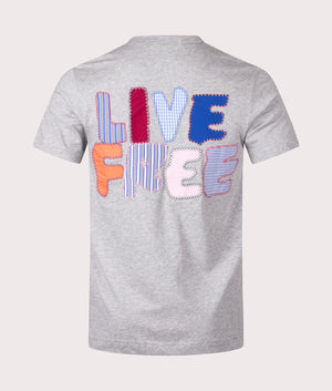 Comme des Garçons Live Free T-Shirt in Grey at EQVVS Menswear Back Shot