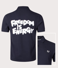 COMME des GARÇONS x Fred Perry Freedom Polo Shirt: Navy 