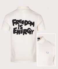 COMME des GARÇONS x Fred Perry Freedom Polo Shirt: Ecru 