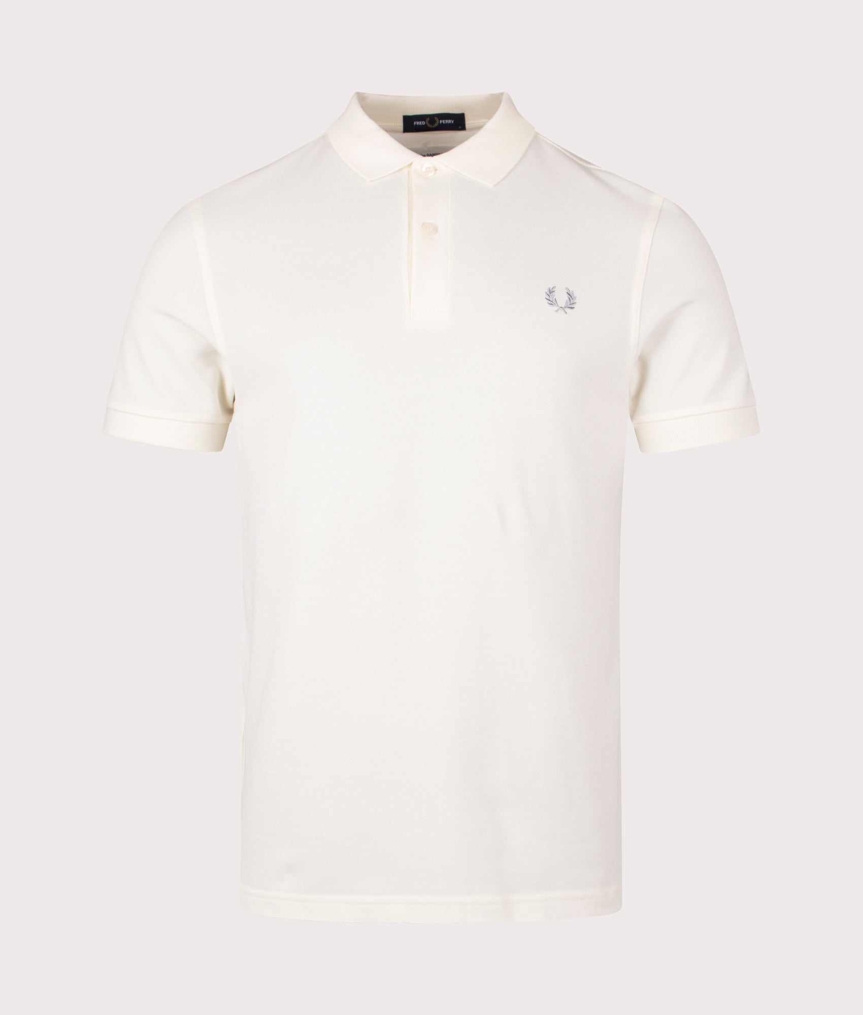 COMME des GARÇONS x Fred Perry Freedom Polo Shirt in Ecru at EQVVS Menswear Front Shot