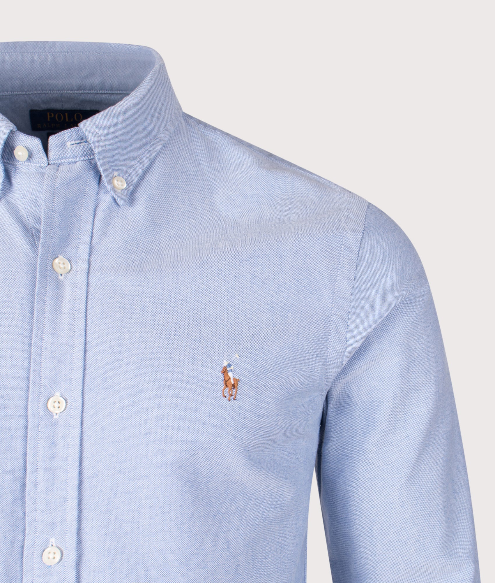 Slim-Fit-Oxford-Shirt-Blue-Polo-Ralph-Lauren-EQVVS-front-detail-shot