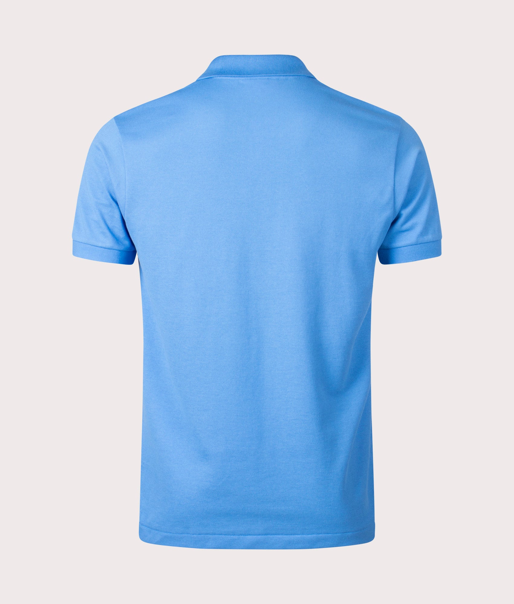 L1212 Croc Logo Polo Shirt in Etheral Blue by Lacoste. EQVVS Back Angle Shot.