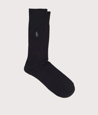 Ribbed Trouser Socks: 005 Black 