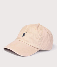 Cotton Chino Baseball Cap: 005 Nubuck/Relay Blue 