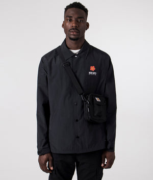 Relaxed Fit Lightweight Boke Flower Coach Jacket Black
