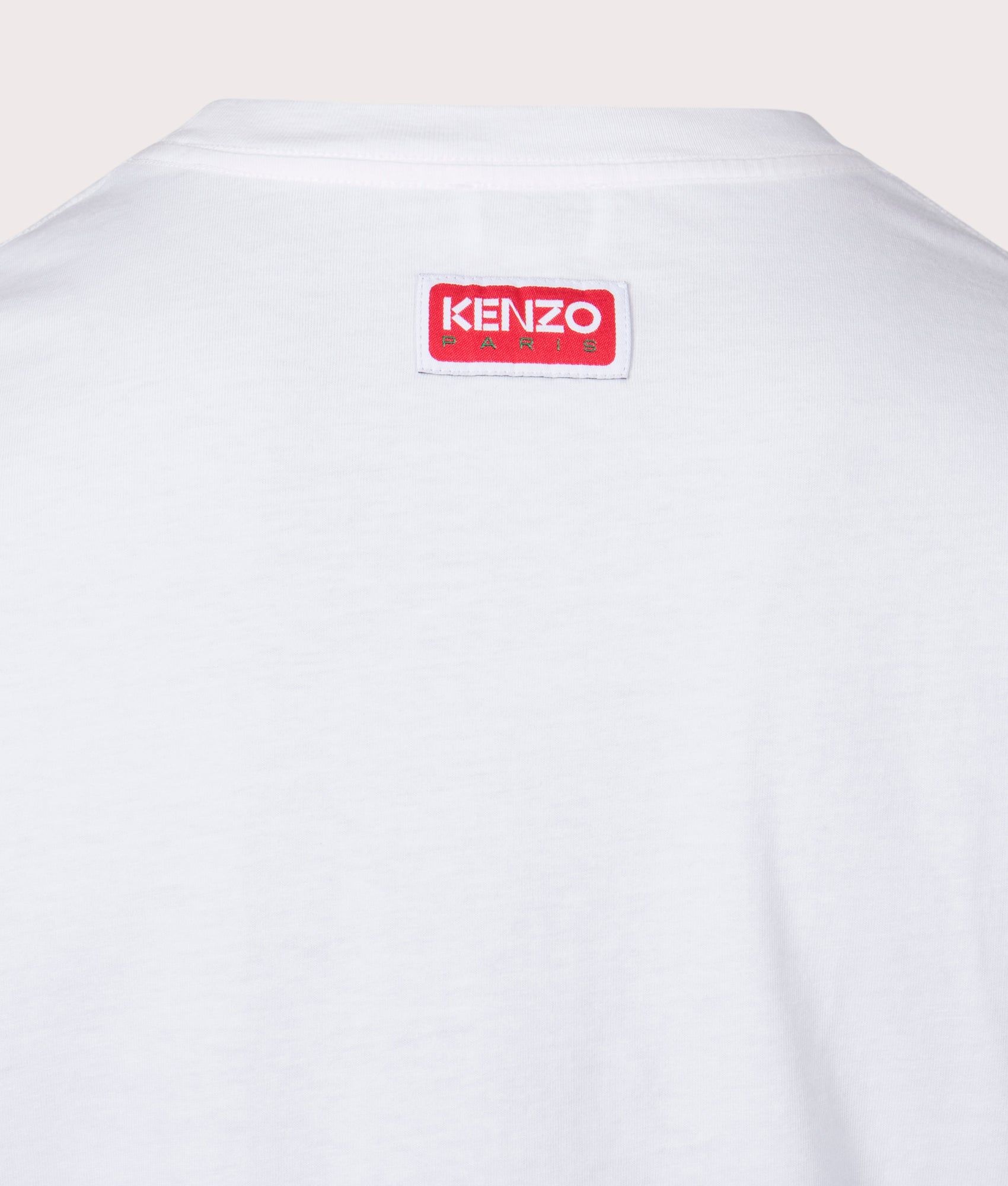 Varsity Jungle Elephant KENZO Logo T-Shirt Off White | KENZO