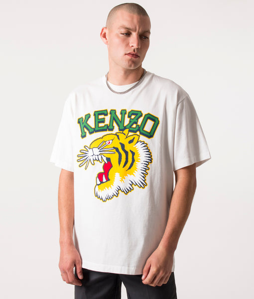 Oversized Varsity Jungle Tiger T-Shirt Black | KENZO | EQVVS