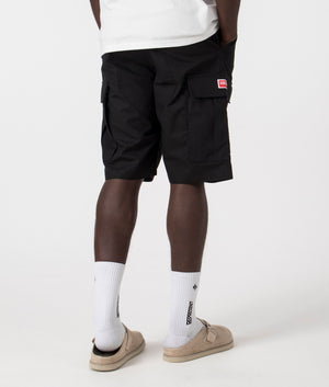 KENZO Bermuda Short in 99 black back shot at EQVVS