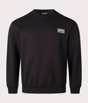 Kenzo Classic Embroidered Sweatshirt in 99J black front shot at EQVVS