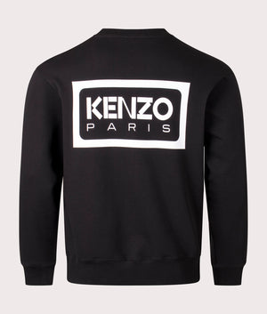 Kenzo Classic Embroidered Sweatshirt in 99J black back shot at EQVVS