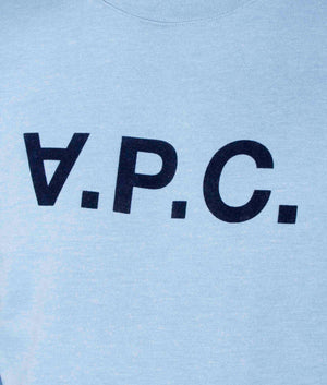 Slim-Fit-VPC-Combed-Fleece-Sweatshirt-Bleu-Acier-A.P.C.-EQVVS