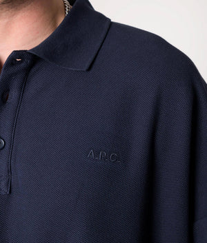 Relaxed-Fit-Antoine-Polo-Shirt-Marine-A.P.C.-EQVVS