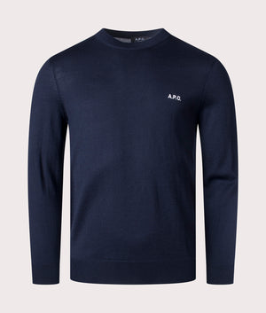 Axel-Sweatshirt-IAK-Dark-Navy-APC-EQVVS-Front-Image