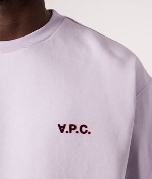 Clint Sweatshirt - Lilac - A.P.C - EQVVS - Detail 