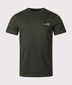 A.P.C-Item-T-Shirt-Khaki-Front-Image