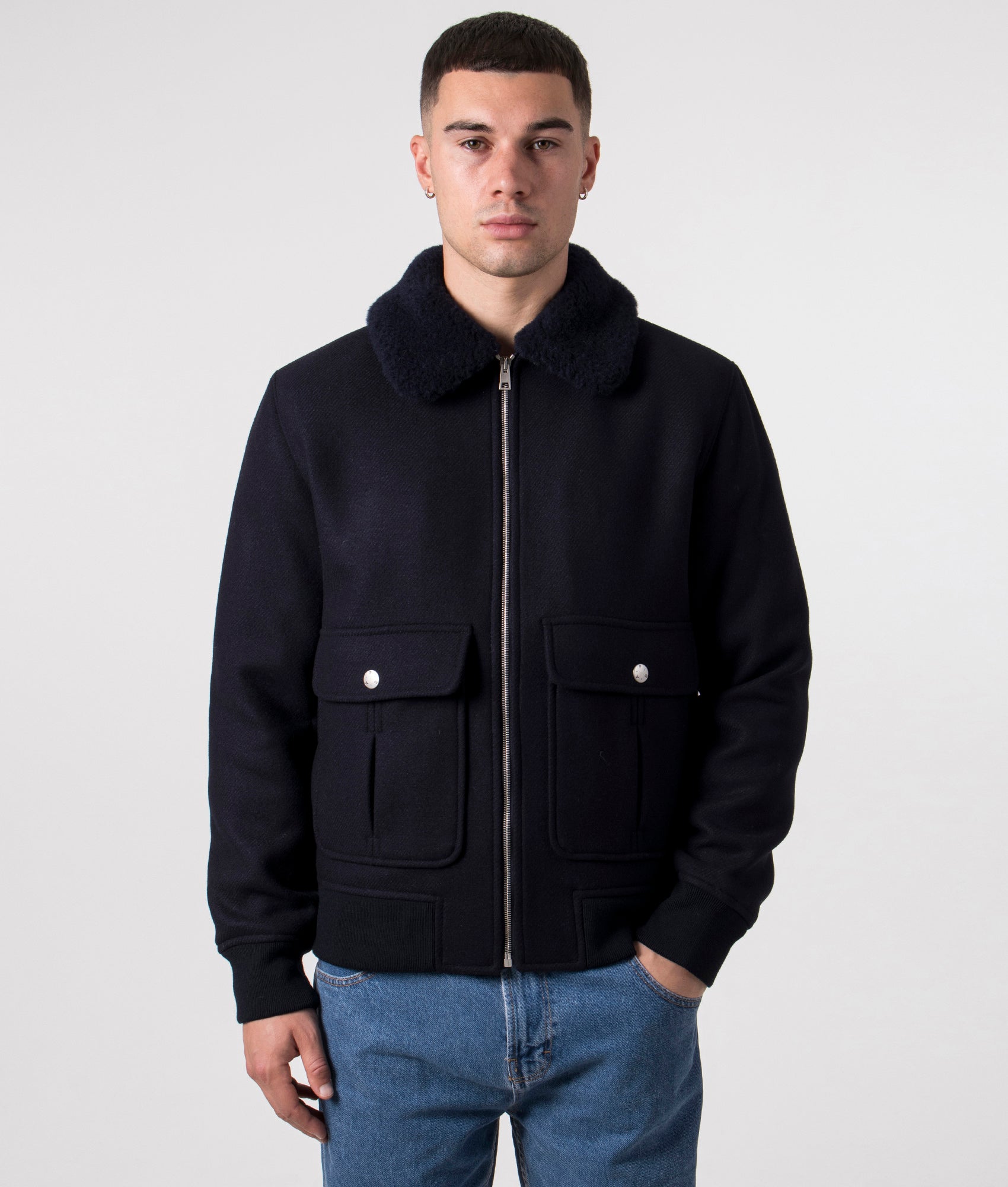 Ben Jacket - A.P.C. - Navy - EQVVS